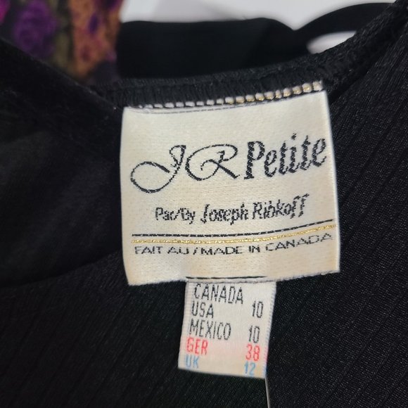 Vintage Joseph Ribkoff Animal Print Dress Midi Size 10 - Picture 13 of 15